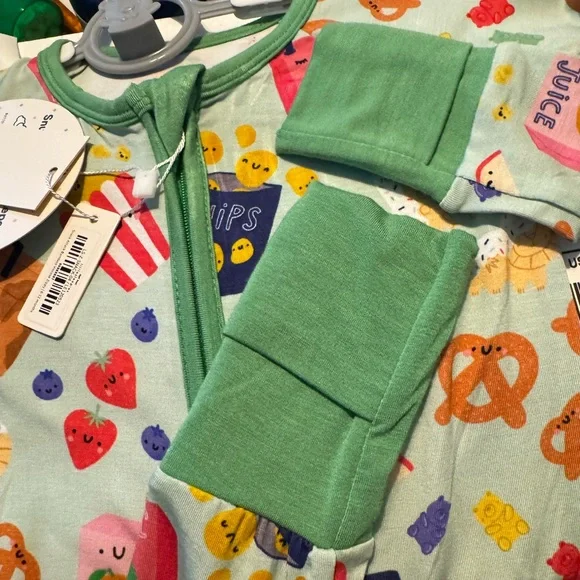 NWT Little Sleepies Snack Attack zippy